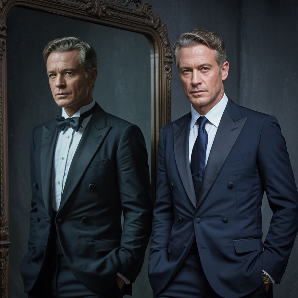 Porównanie muchy i krawata