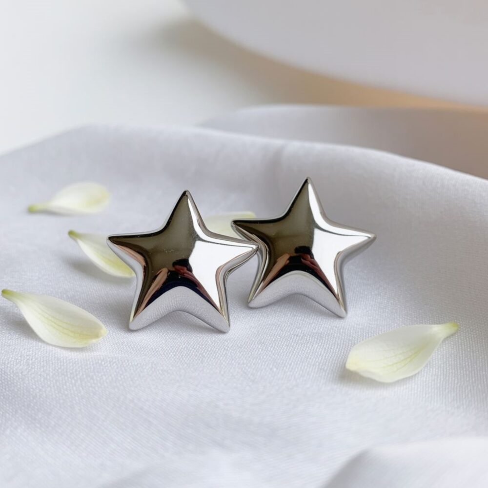 biżuteria gwiazdki srebrne