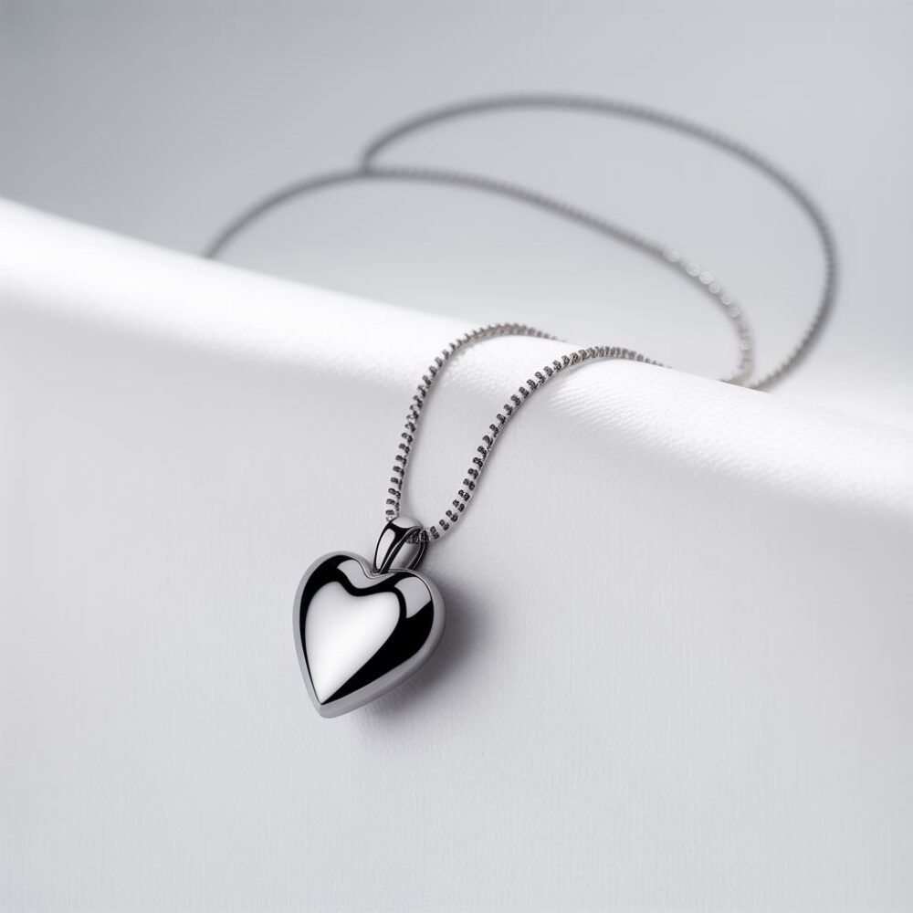 biżuteria stalowa serce