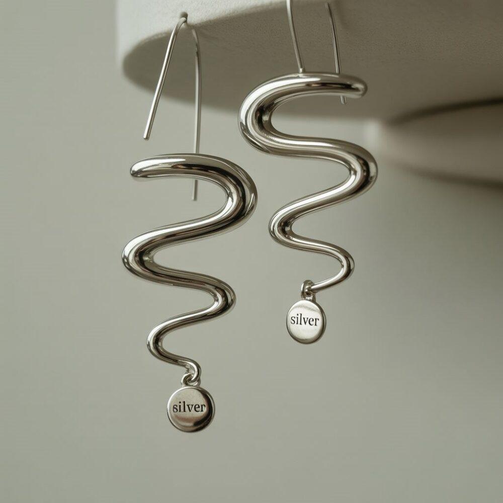 detal kolczyków spirala