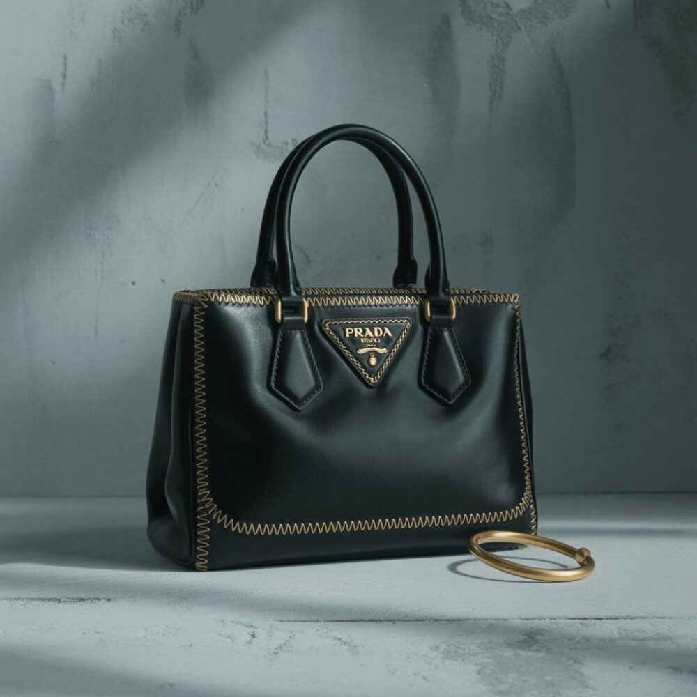 detale oryginalnej torebki Prada