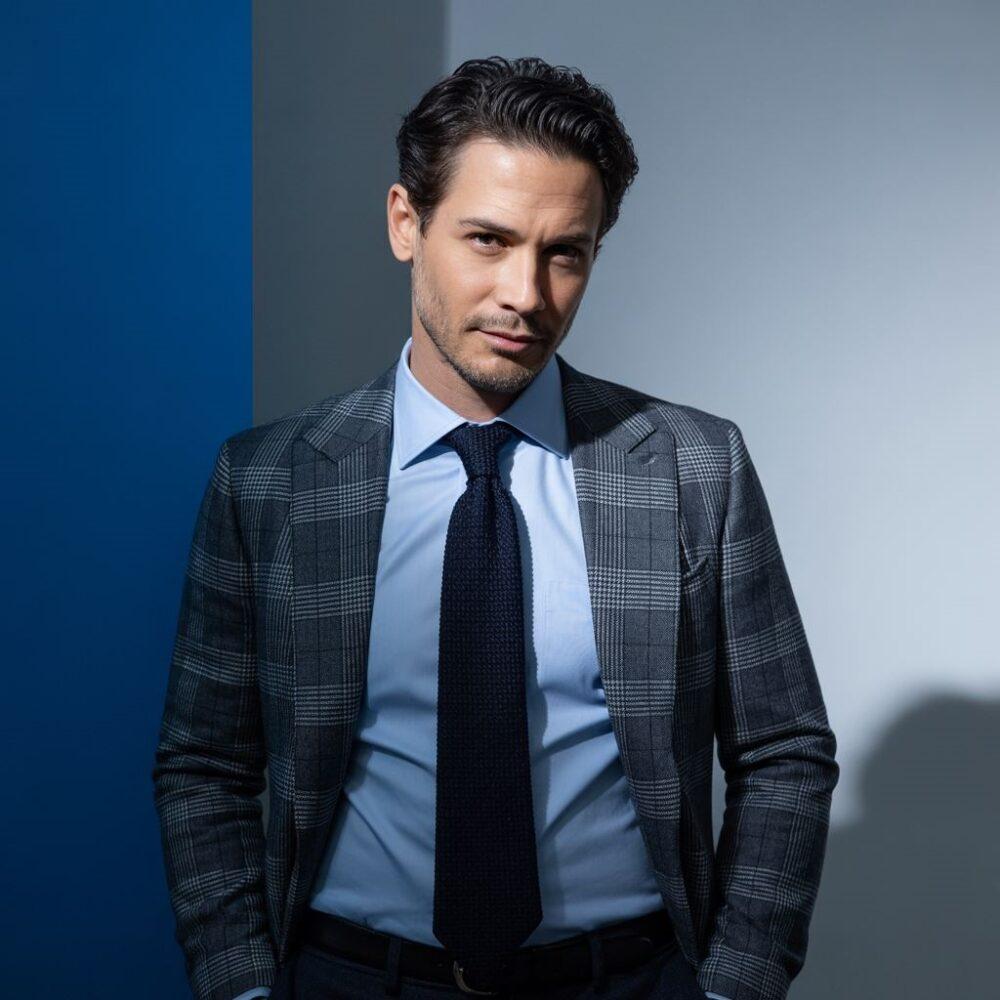 dobór krawata do kraciastej marynarki