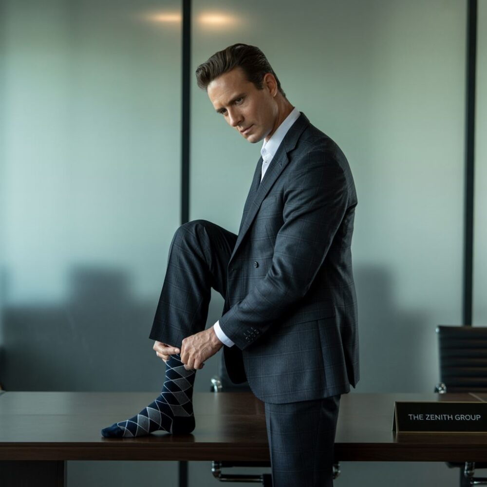 dobór skarpetek do garnituru