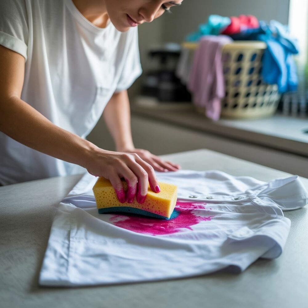 domowe sposoby na zmycie farby z tkaniny