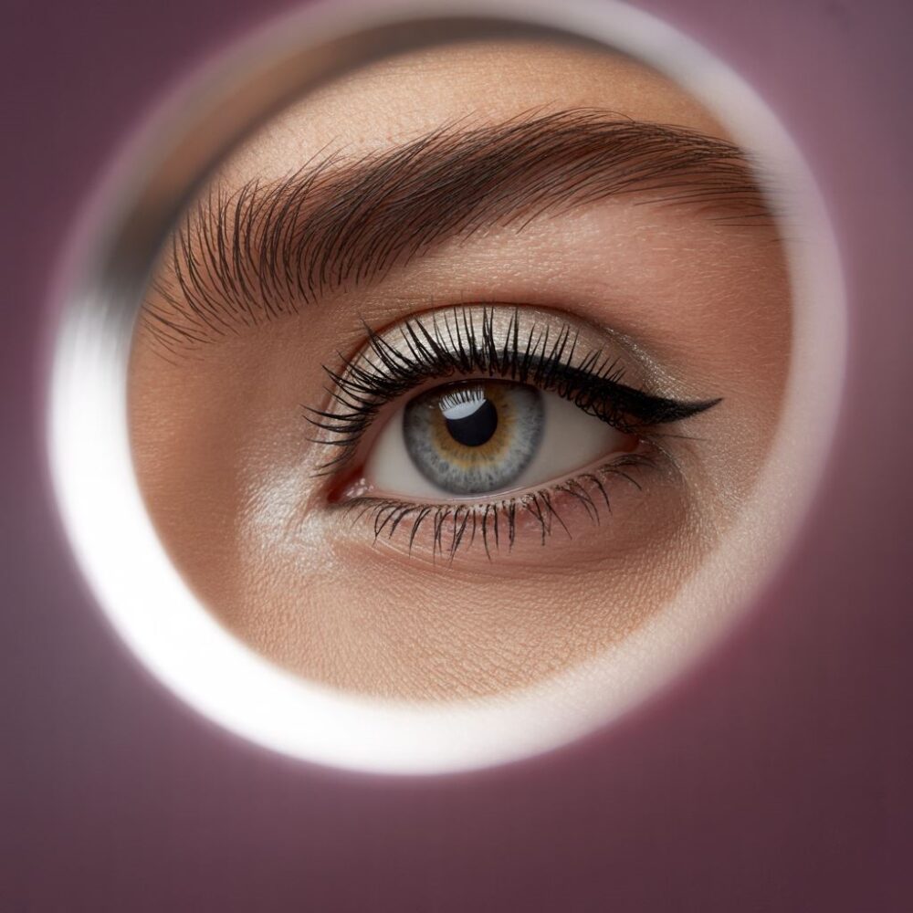 idealnie podkreślone rzęsy