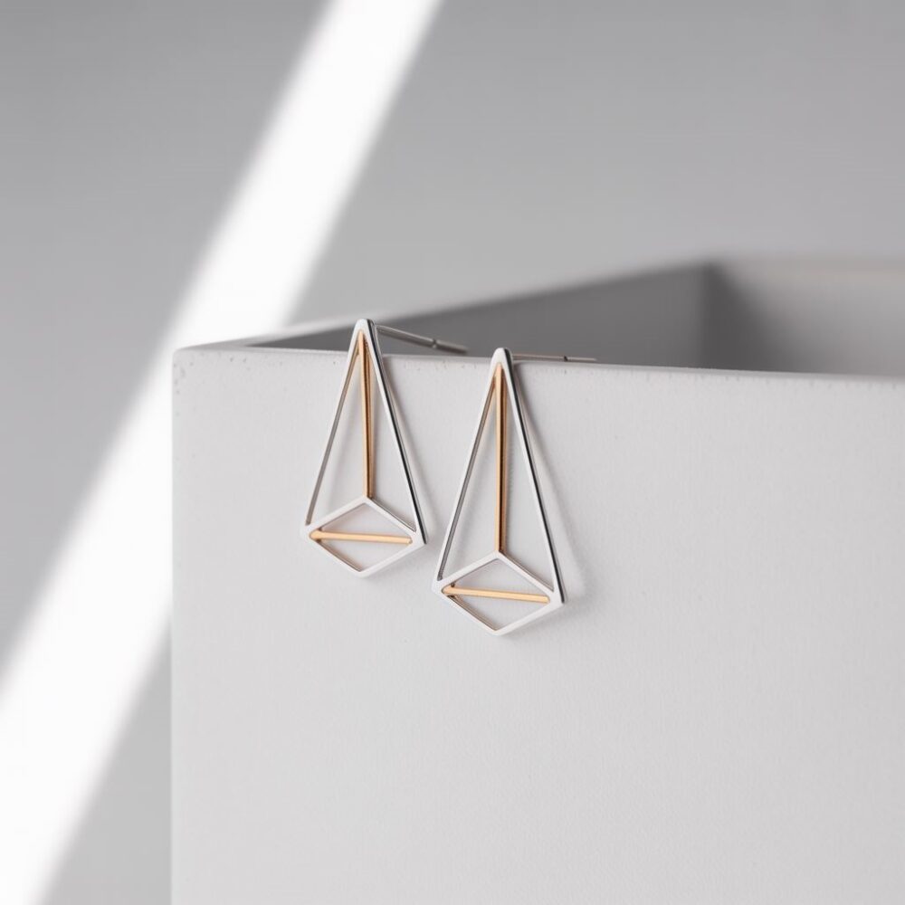 kolczyki trójkątne