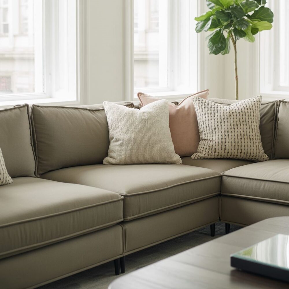 komfortowy narożnik tapicerowany