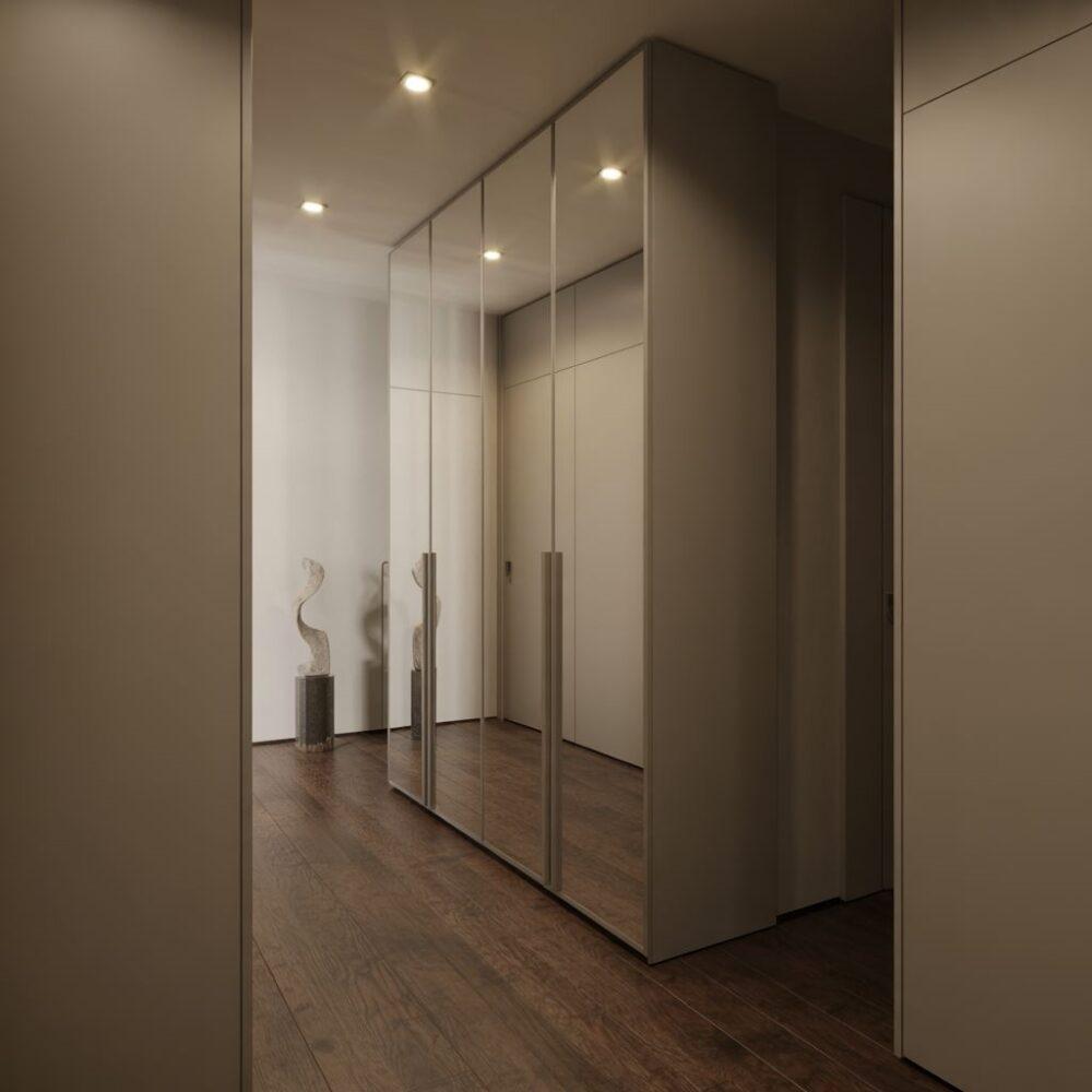 lustro na drzwiach szafy