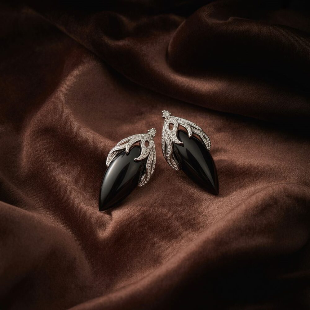 modne kolczyki wieczorowe