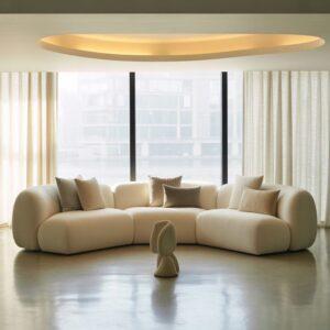 narożnik w jasnych kolorach