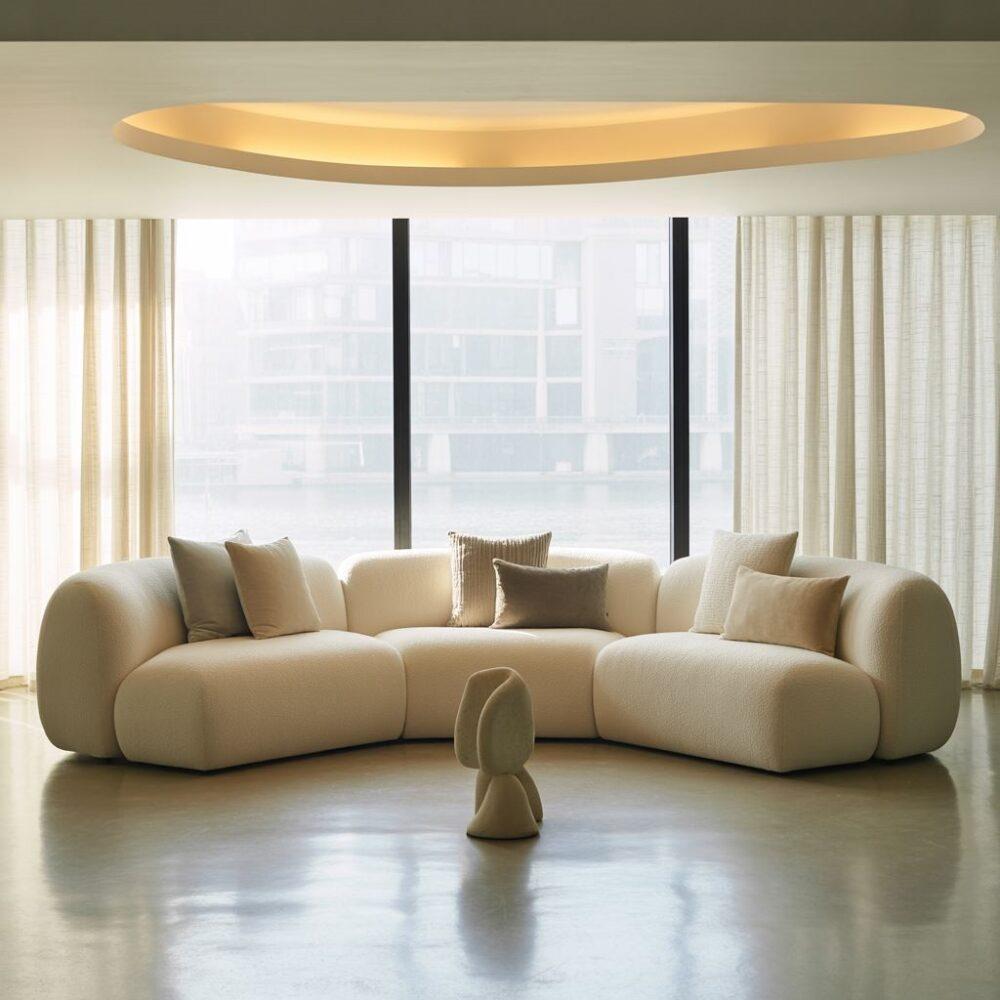 narożnik w jasnych kolorach