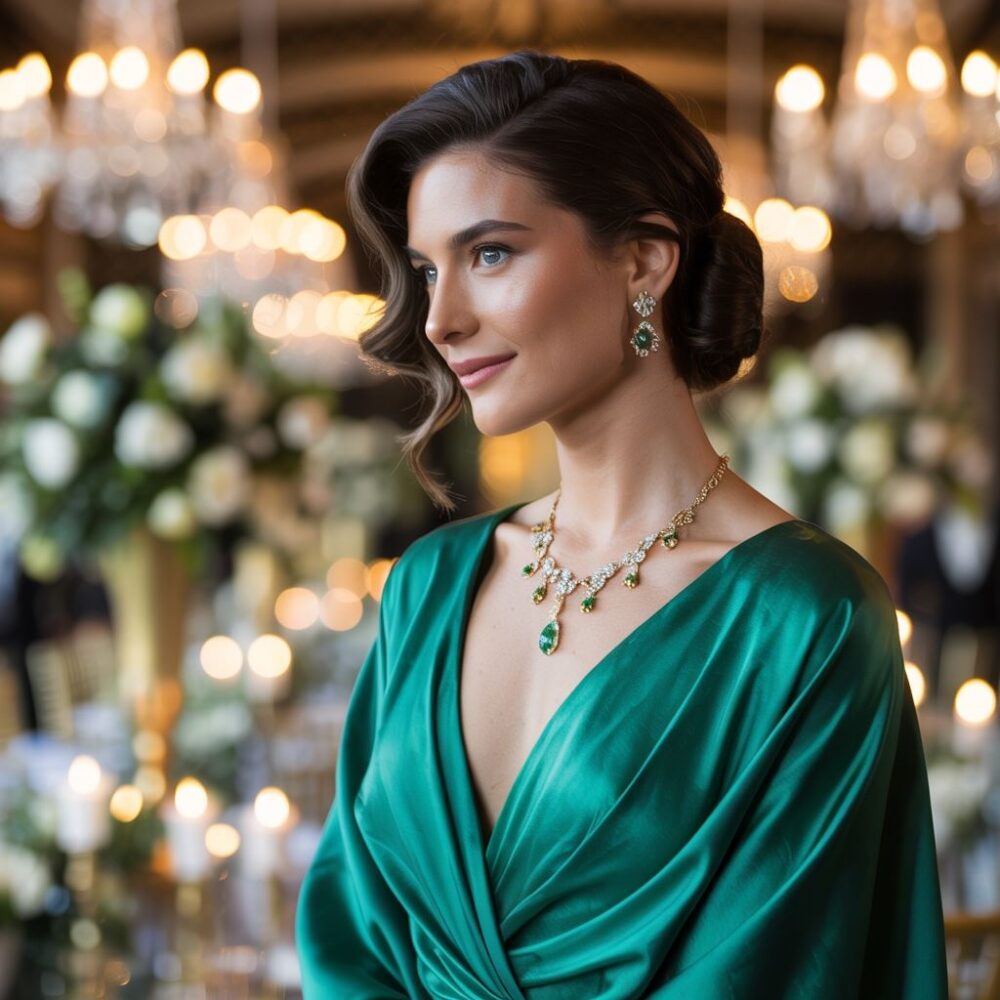 naszyjnik i kolczyki na wesele