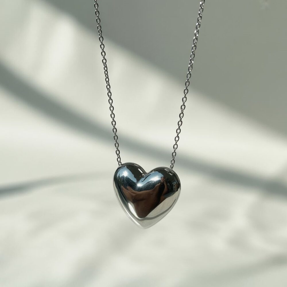 naszyjnik serduszko srebrny
