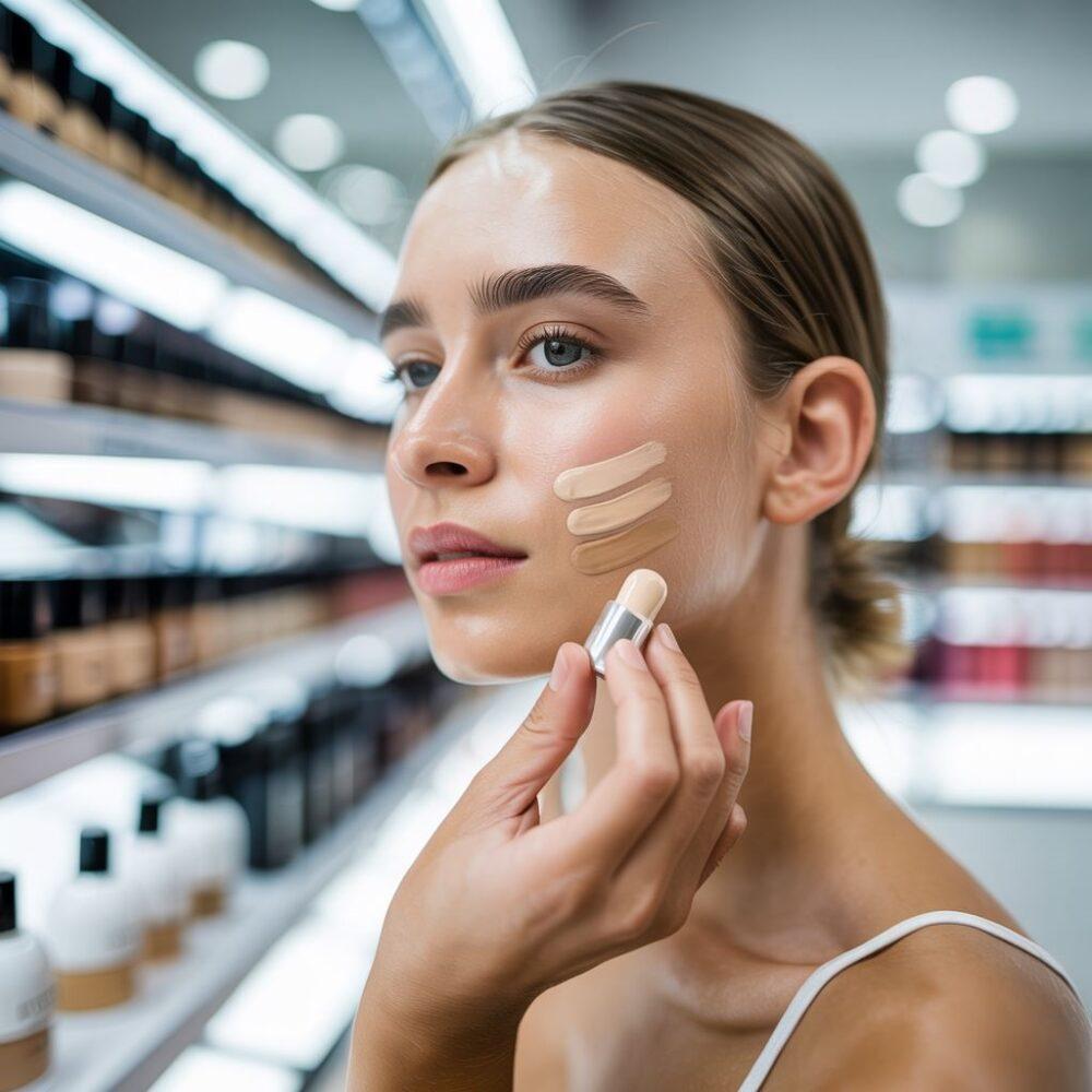 odcienie podkładu na skórze