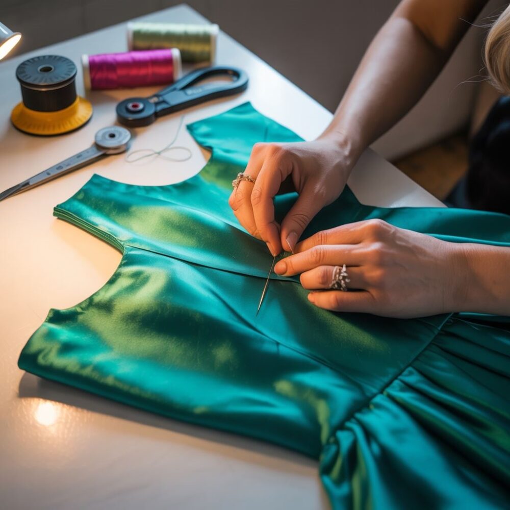 przerabianie góry sukienki