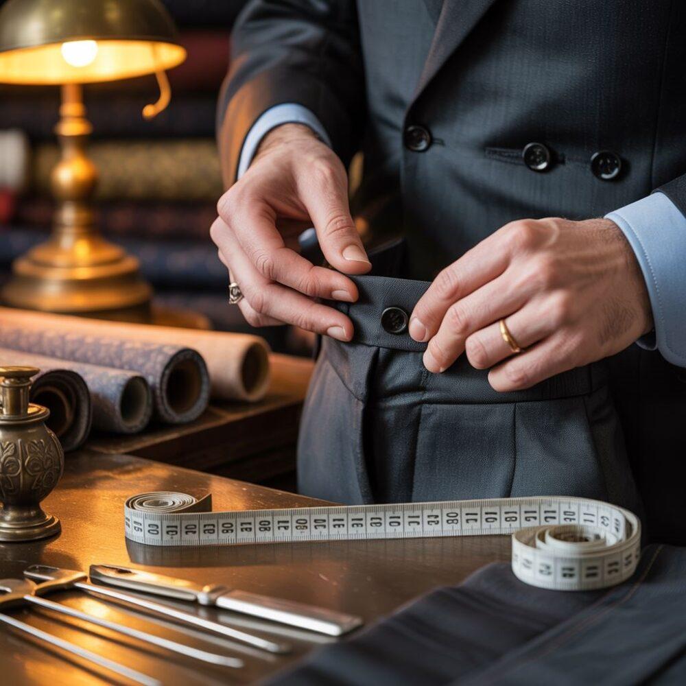 regulacja pasa spodni garniturowych