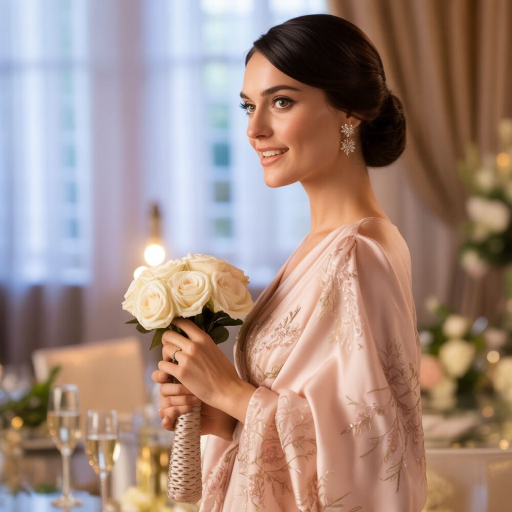 różowa sukienka i eleganckie buty