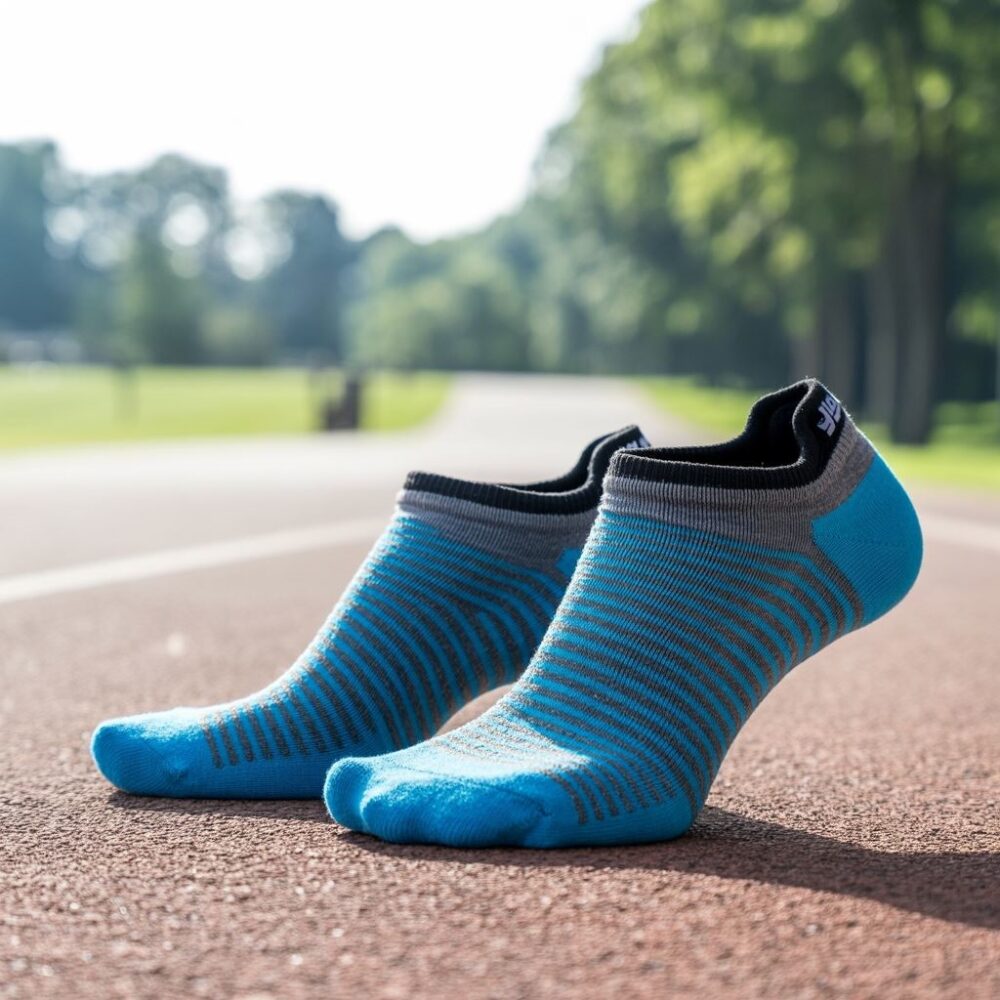 skarpetki i buty do biegania