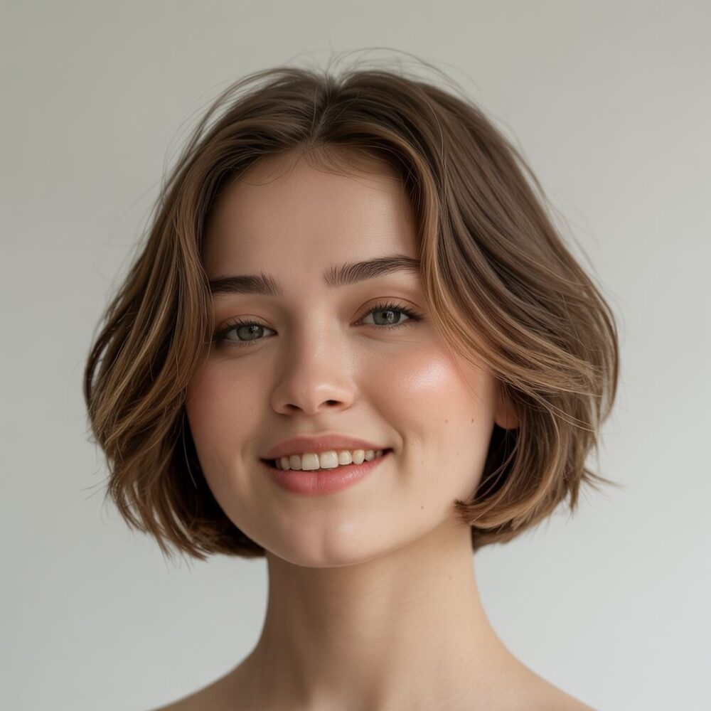 średnia długość włosów kobieta