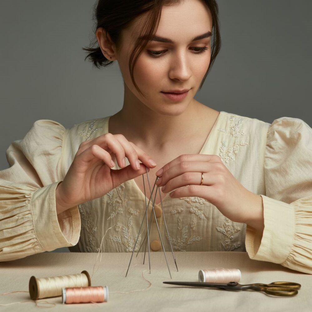 stylizacja dekoltu sukienki