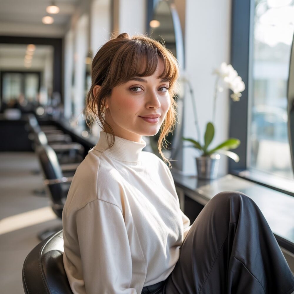 stylizacja włosów okrągła twarz