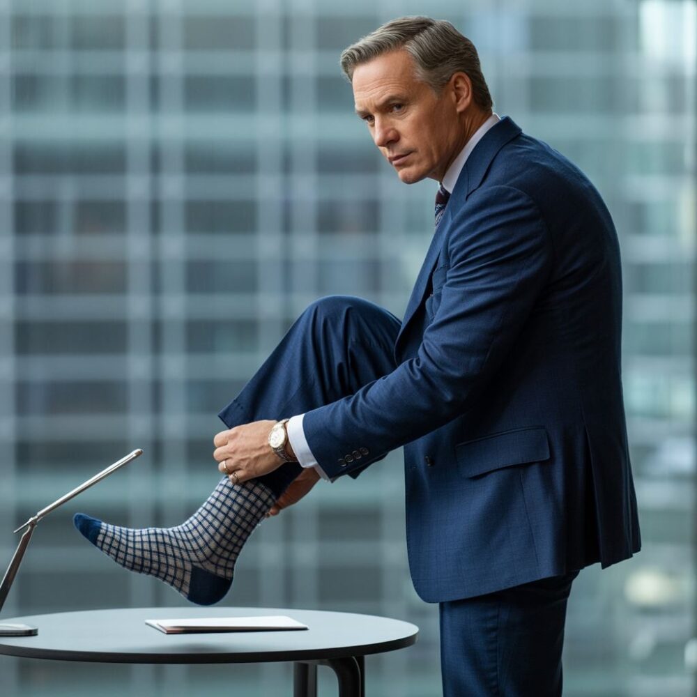 stylowe skarpetki do eleganckiego stroju