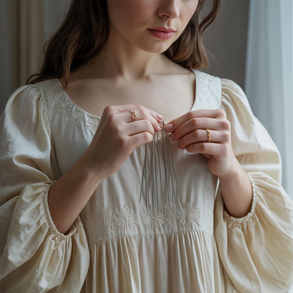 sukienka z mniejszym dekoltem