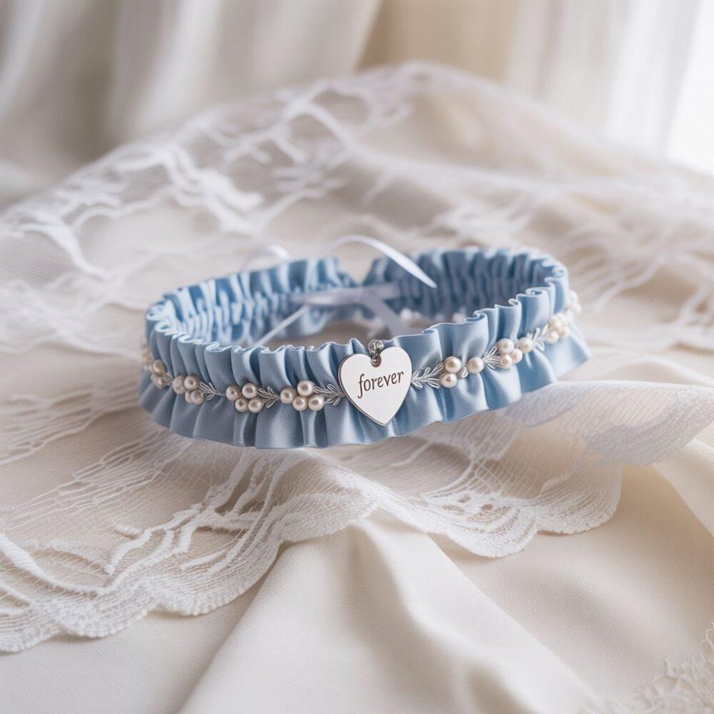 symboliczna niebieska podwiązka