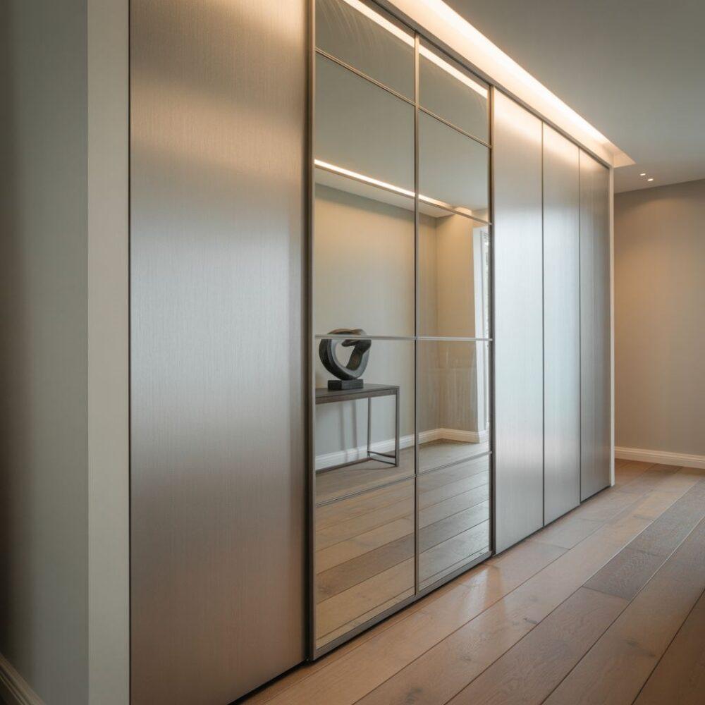 szafa wnękowa z lustrem