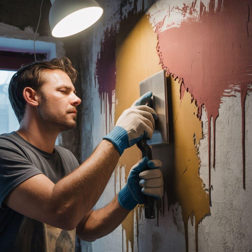 usuwanie farby olejnej